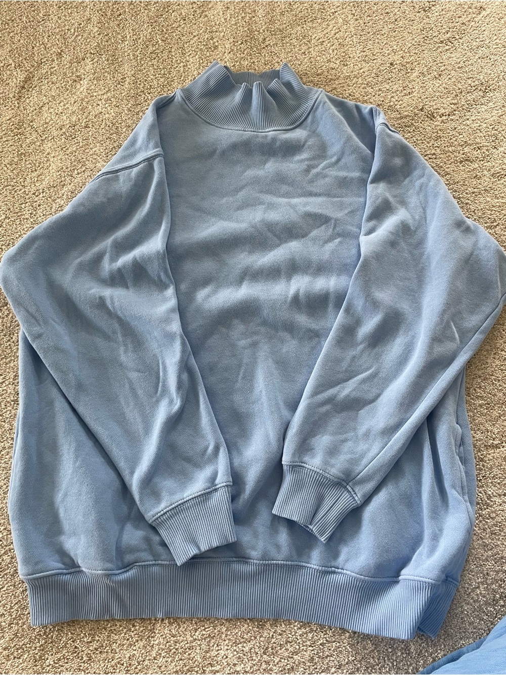 aerie Women’s Sky Blue Turtleneck Pullover Sweater